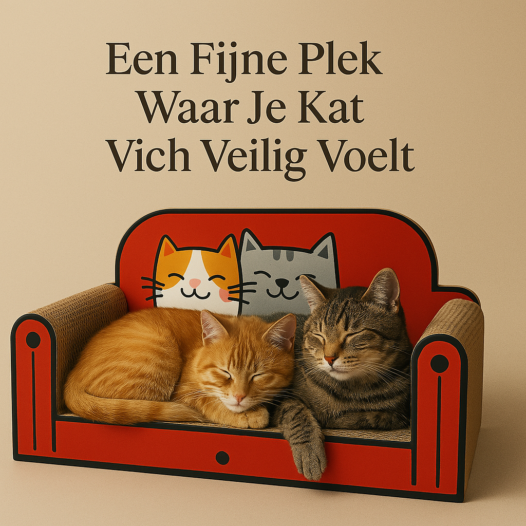 Luxury Cat Bed – Scratching Post and Sofa Bed in One
