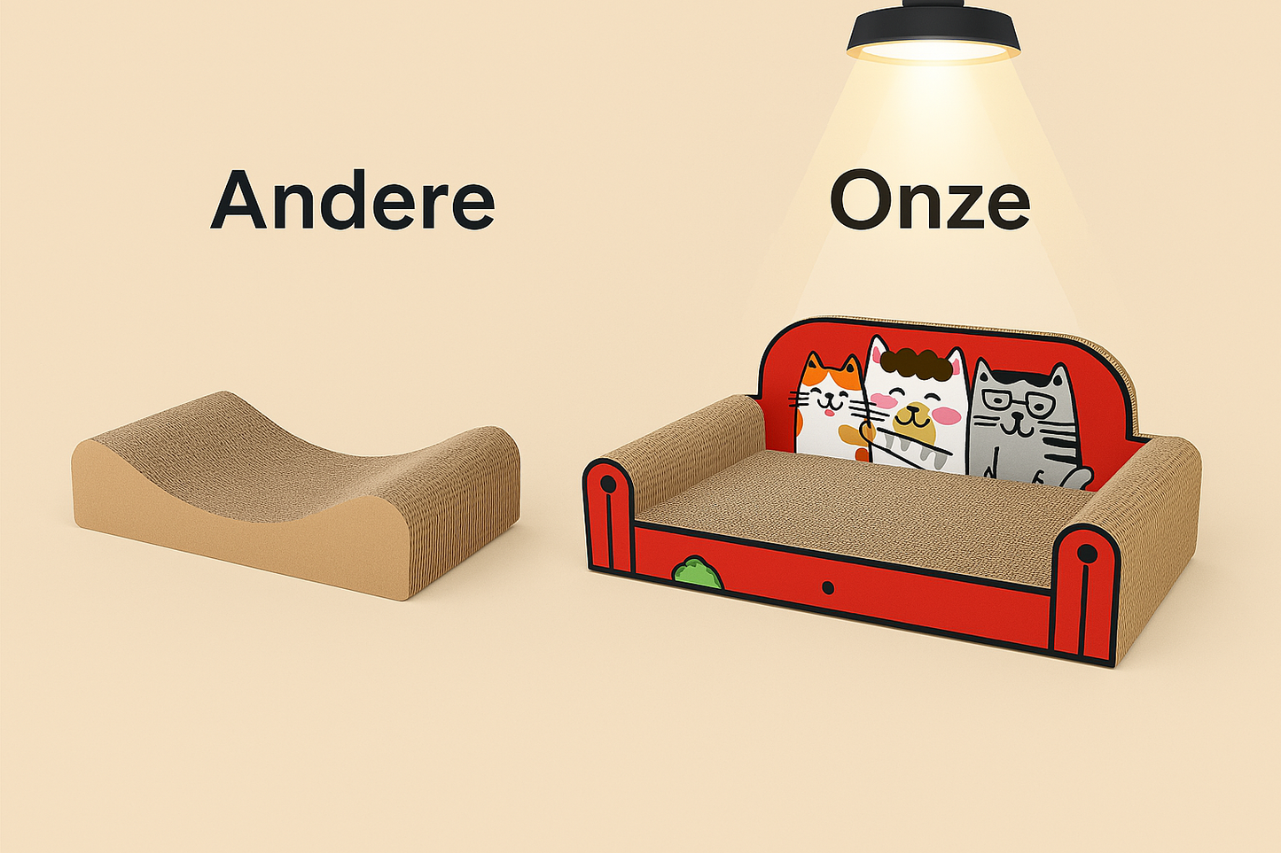 Luxury Cat Bed – Scratching Post and Sofa Bed in One