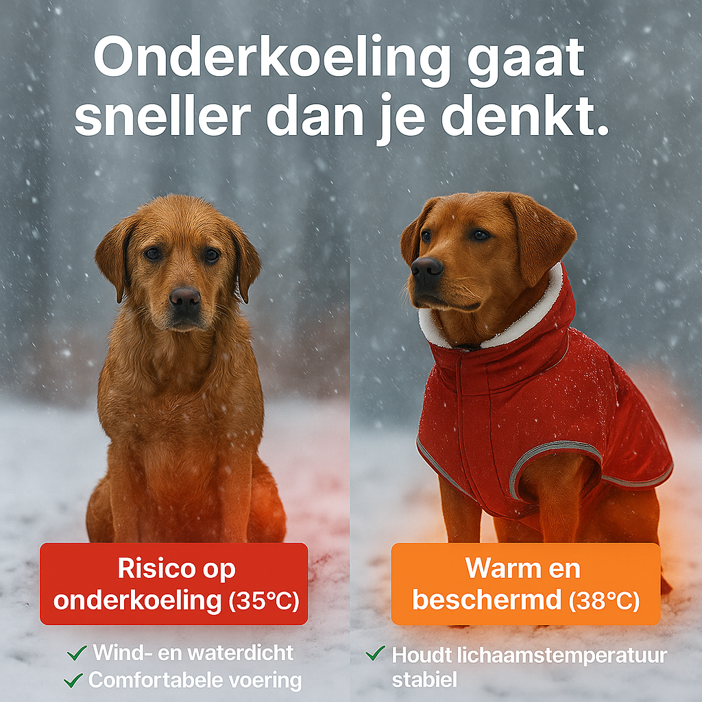 RainSafe™ Premium Honden Regenjas – Waterdicht & Warm