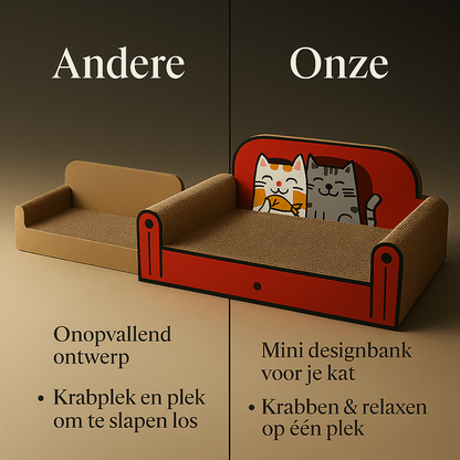 Luxury Cat Bed – Scratching Post and Sofa Bed in One