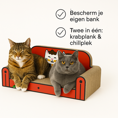 Luxury Cat Bed – Scratching Post and Sofa Bed in One