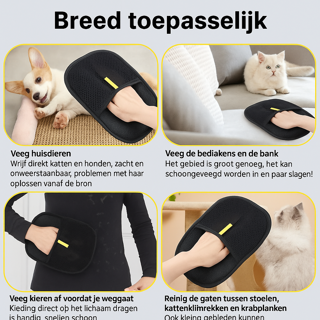 FurGlove - Verwijdert haren moeiteloos